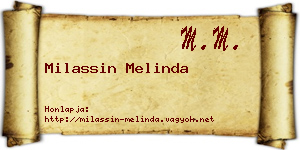 Milassin Melinda névjegykártya
